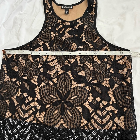 Express Black Lace Sleeveless Top XS Women - Picture 9 of 10